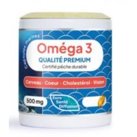 Oméga 3 - 1000 mg QUALITÉ PREMIUM 60 capsules